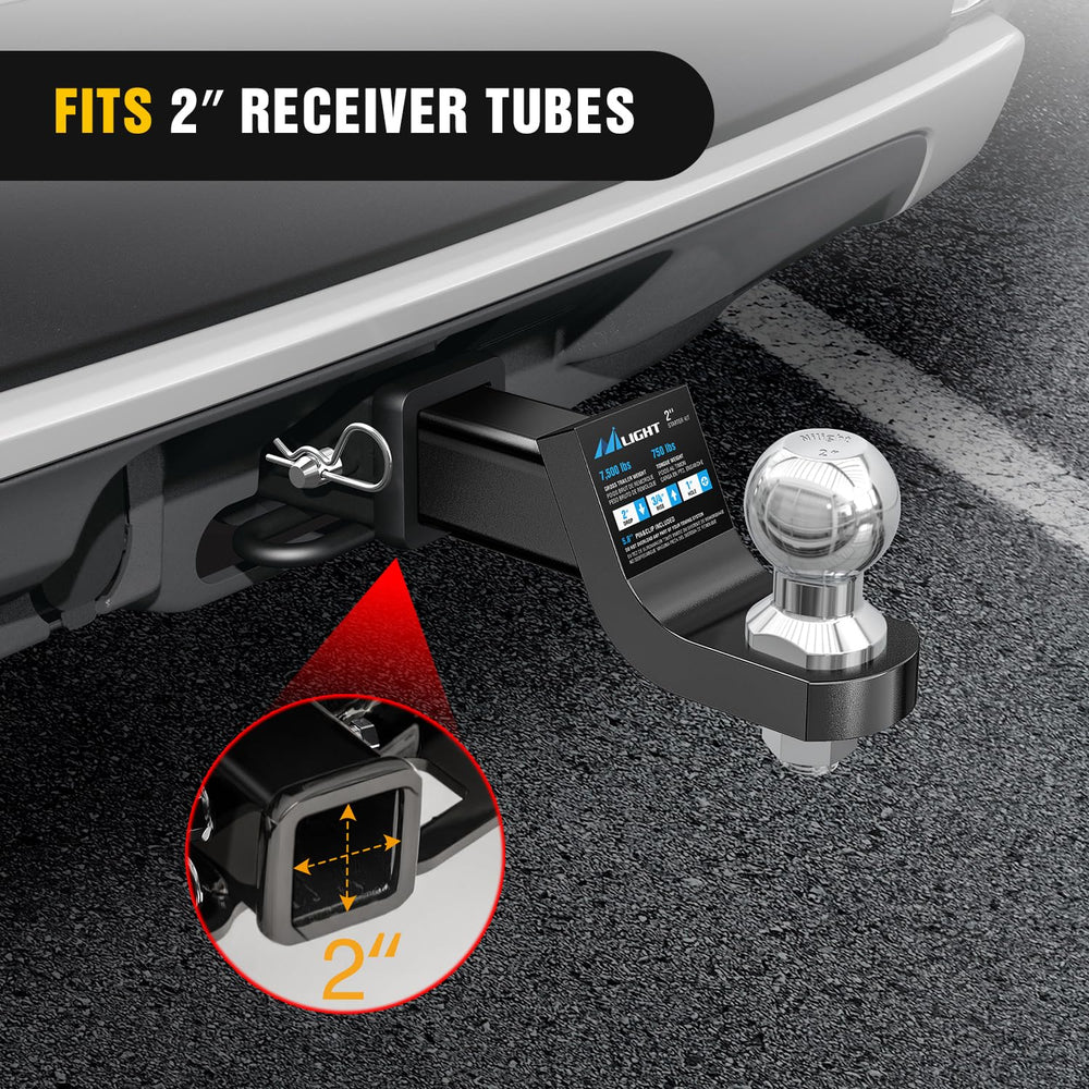 Nilight ball mount in use towing a trailer demonstrating reliable performance