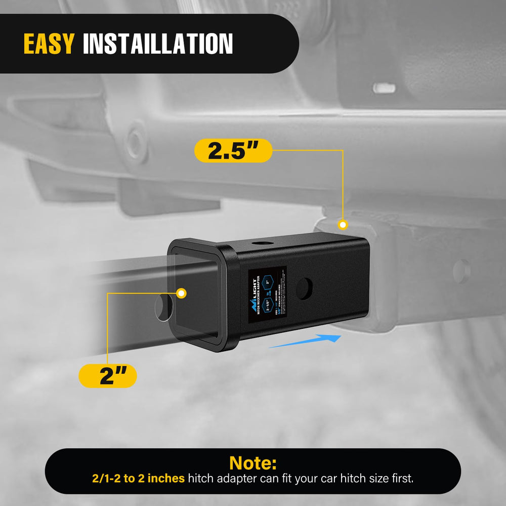 Nilight with bike rack attached illustrating accessory compatibility benefit
