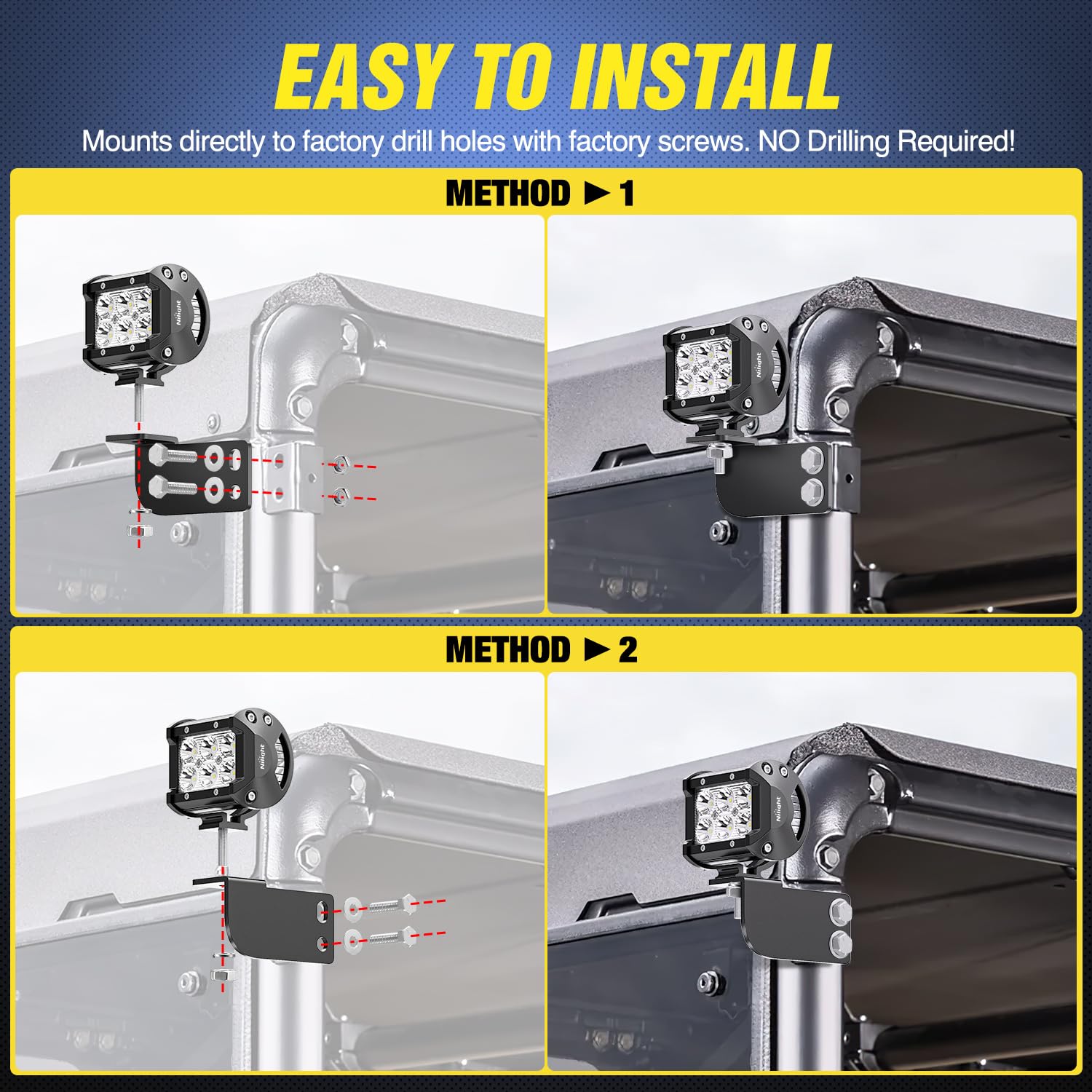 Nilight powder-coat detail showcasing rust-resistant finish for longevity benefits
