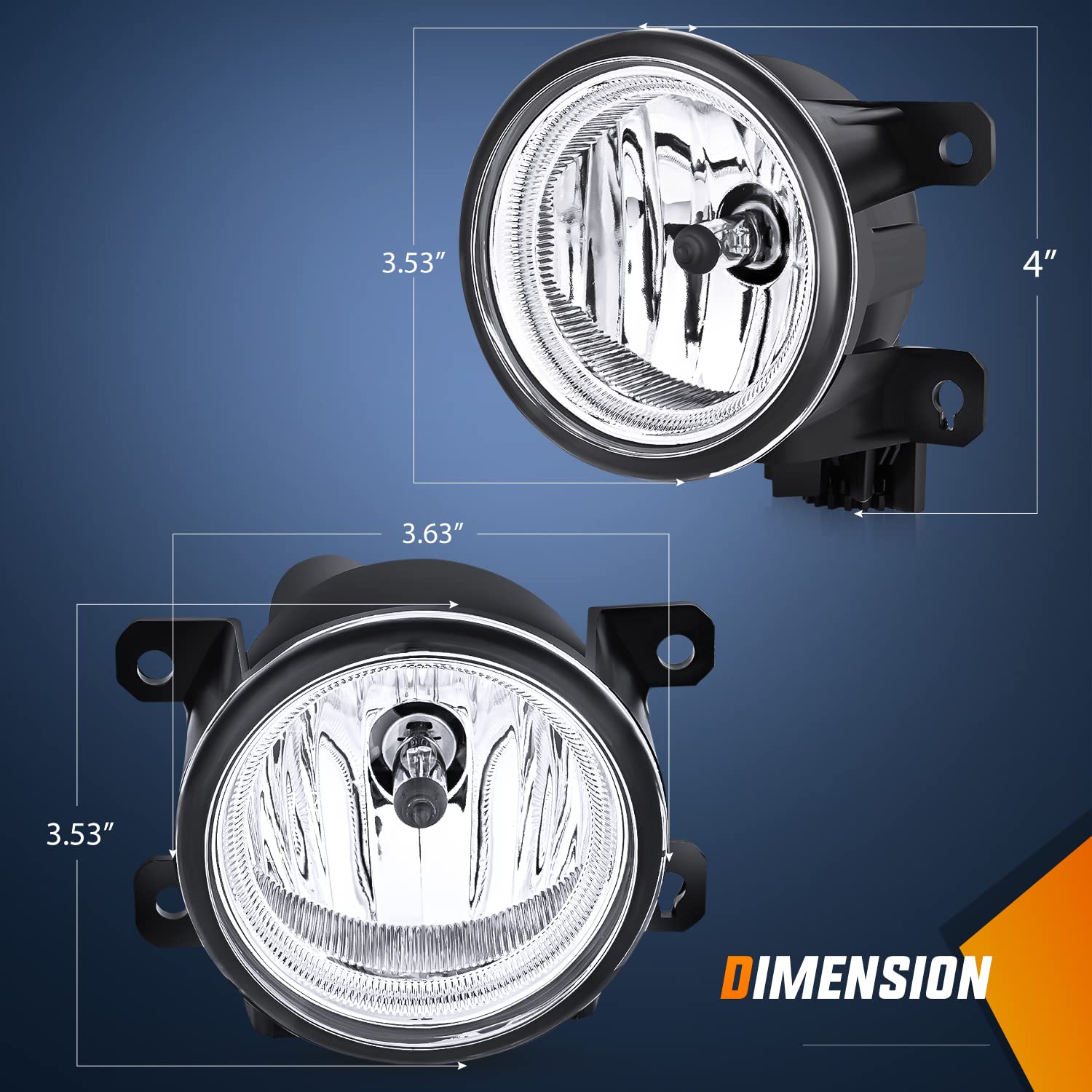 Nilight H8 bulb and wiring detail ensuring plug-and-play convenience