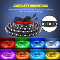 Nilight close-up of 5050-SMD LED chips highlighting bright, even illumination