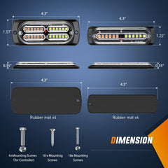 Nilight close-up of LED array detail highlighting bright output
