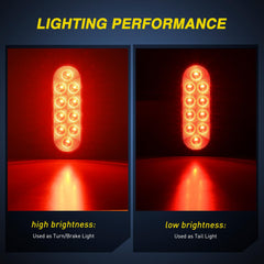 Nilight closeup of 10 3030 LED array highlighting high brightness for safety