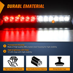 Nilight close-up of 12 LED array delivering bright visible signaling