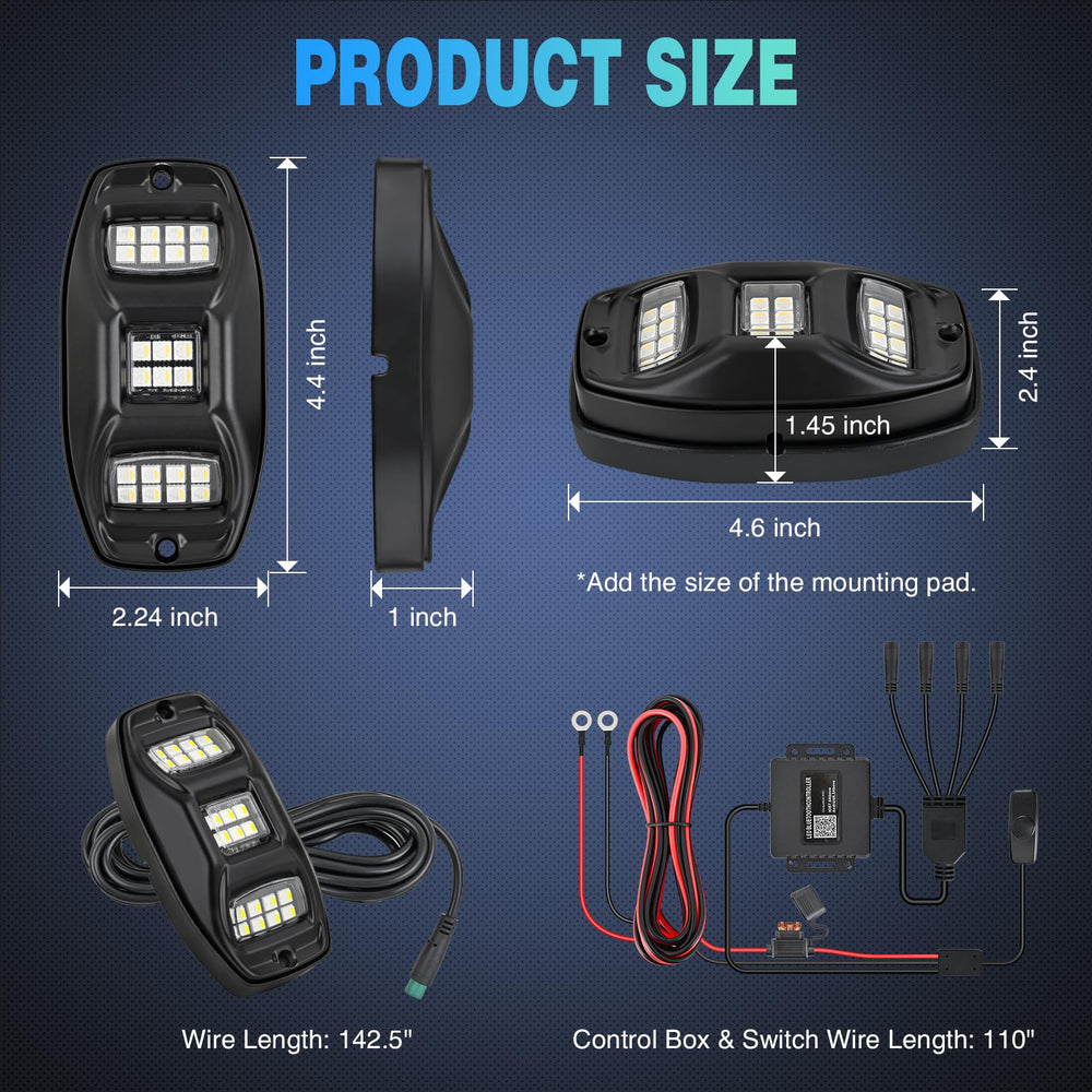 Nilight close-up of 22 LEDs array, shows color fidelity and output benefit
