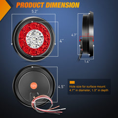 Nilight close-up of LED ring and polycarbonate lens for improved visibility