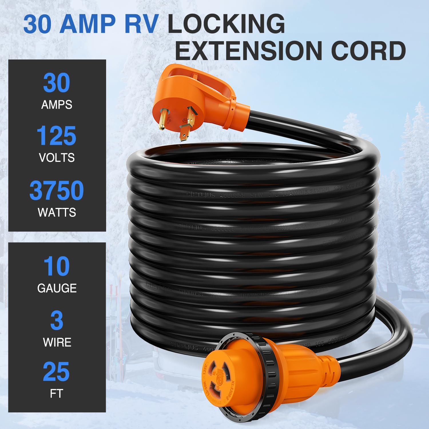 Nilight neatly coiled cord with drag tool for easy storage and transport