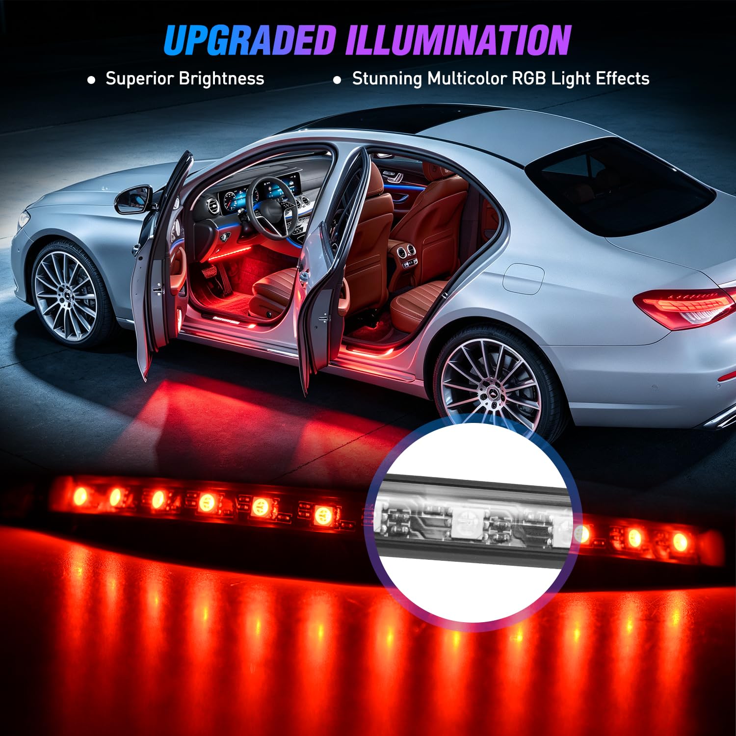 Nilight dashboard ambient glow improving cabin atmosphere