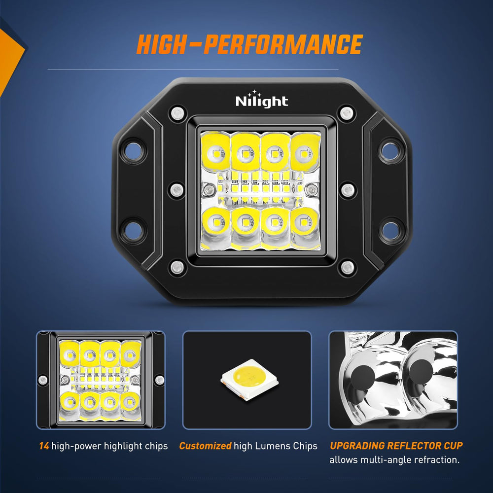 Nilight product next to ruler for dimensions and scale to visualize fitment