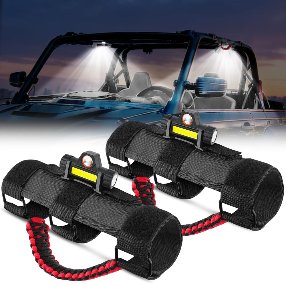 Nilight dome light front view showing compact housing and button, improving cabin visibility