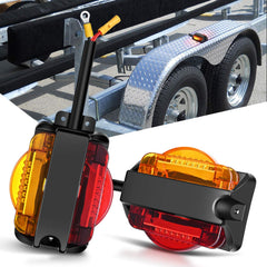 Nilight dual-face light showing amber front and red rear for clear identification