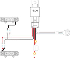 Nilight dual output leads close-up enabling stable connection for two lights