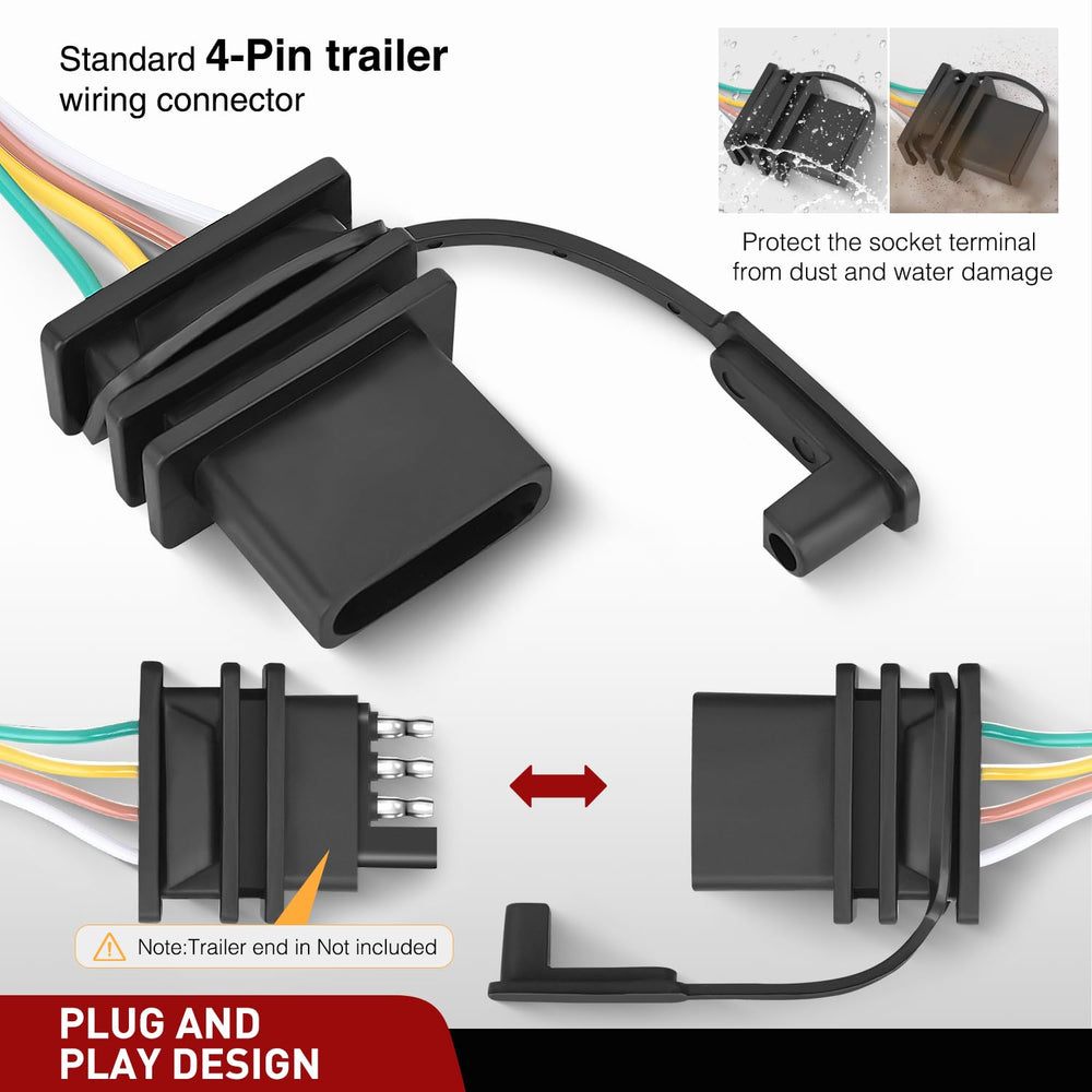 Nilight rubber dust cover on plug protecting connector from moisture
