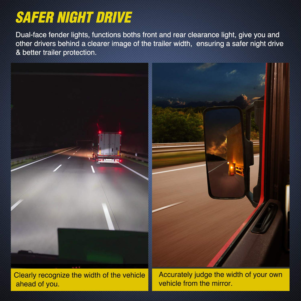 Nilight pre-wired leads and ring terminal for fast secure trailer connection