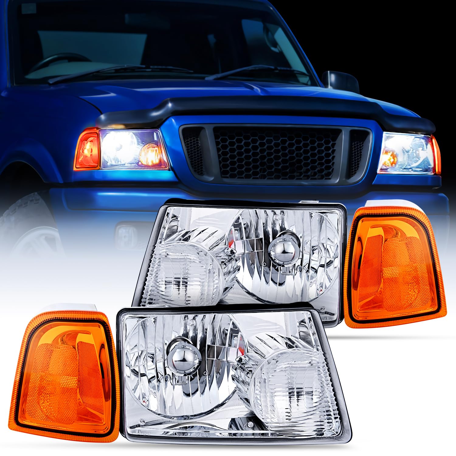 Nilight front assembly pair showing full housings and OEM-style fit