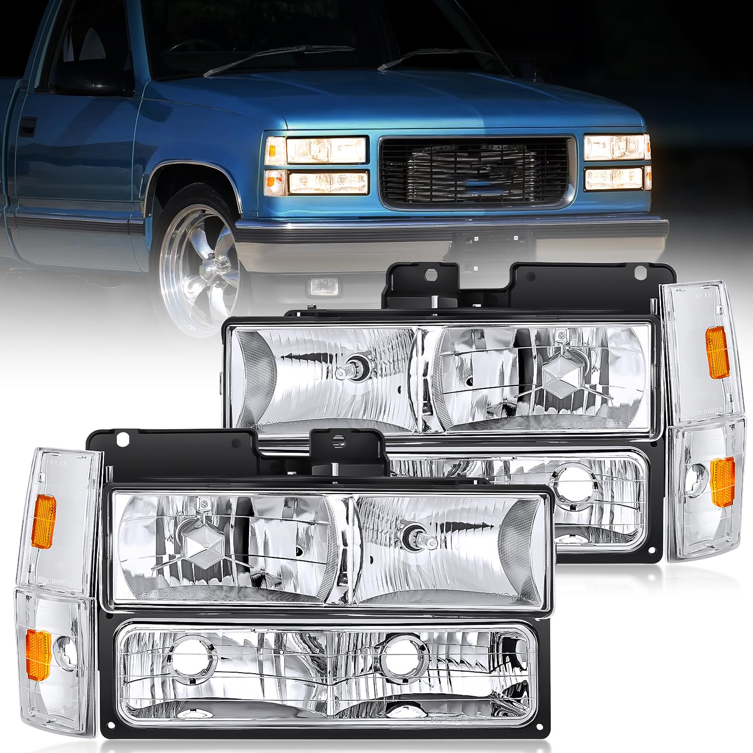 Nilight front assembly pair showing clean OEM-style appearance and improved visibility