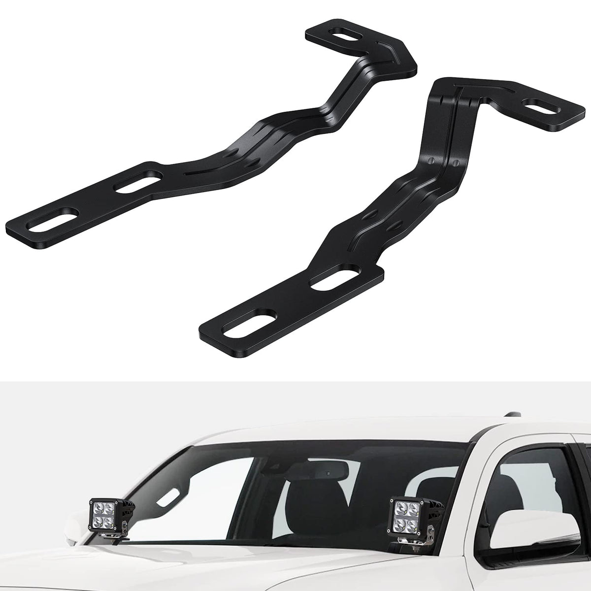 Nilight front bracket view showing fitment benefit