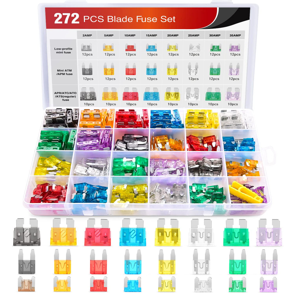 Nilight front packaging showing full 272-piece fuse kit and organization benefit