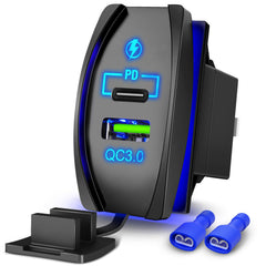 Nilight front panel view showing clean rocker fit and easy access ports