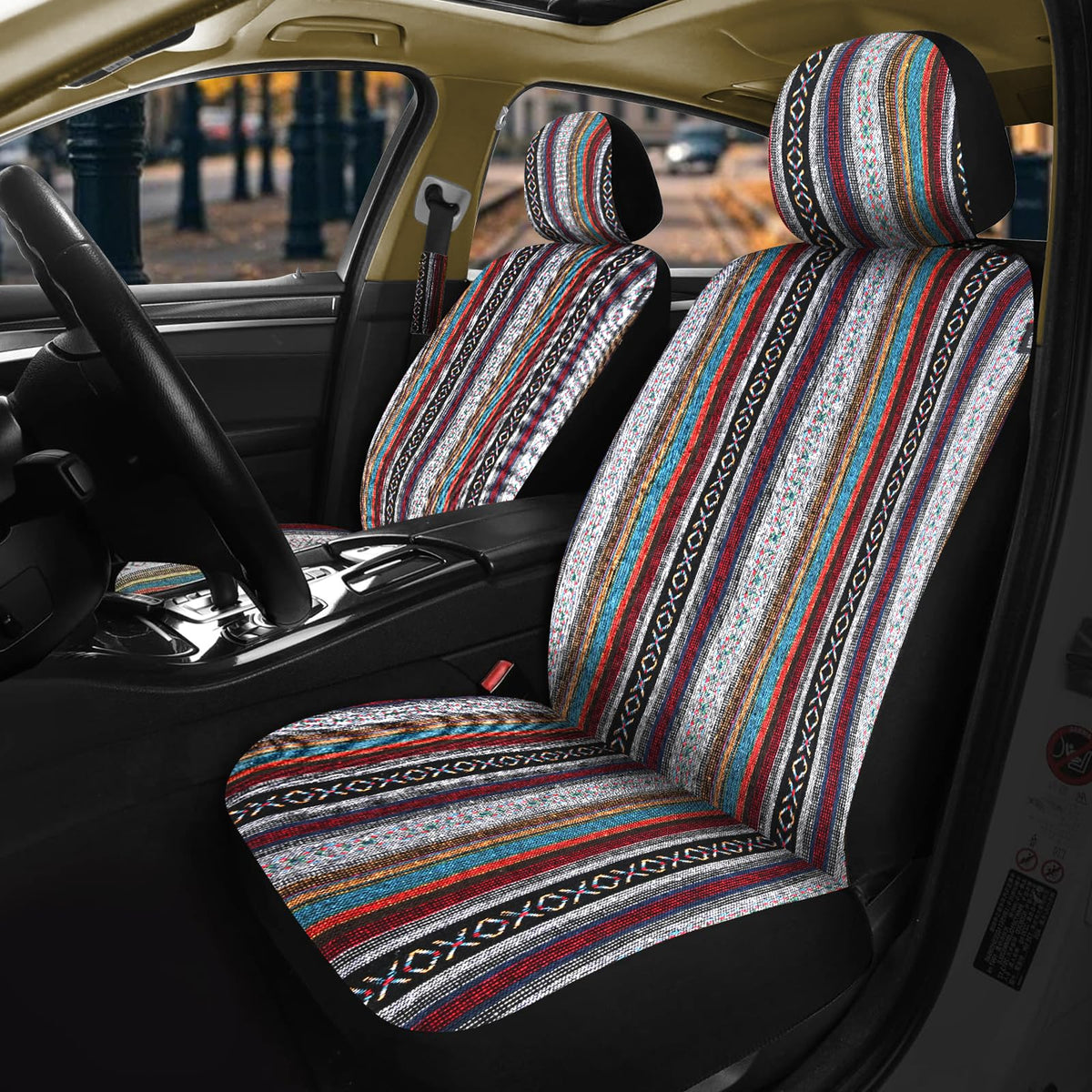 Nilight front seat cover full view adds style and protects seats