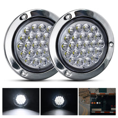 Nilight front view showing bright white lens and polished chrome bezel for clear visibility