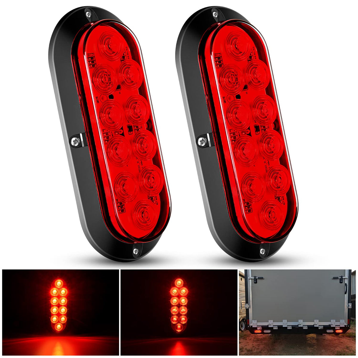 Nilight front view showing bright red lens and clear signaling benefit