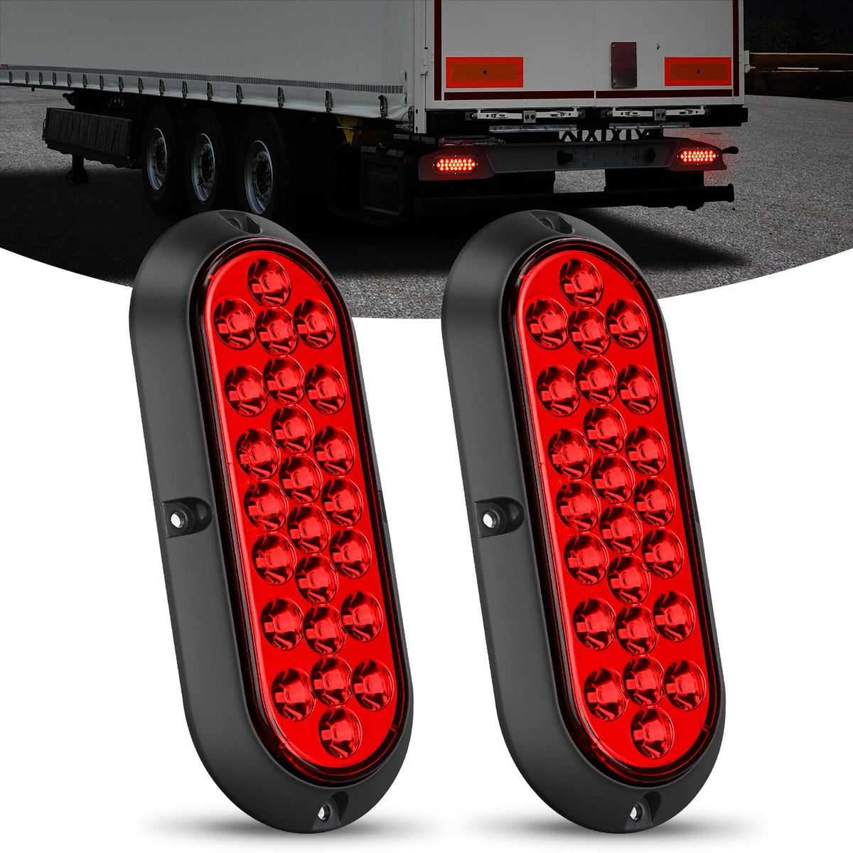Nilight front view showing clear oval lens and bright signaling benefit