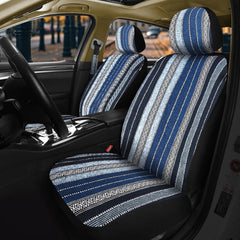 Nilight front view blue Baja seat covers showing colorful upgrade and protection