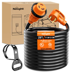 Nilight front view plug and cord showing secure connection benefit