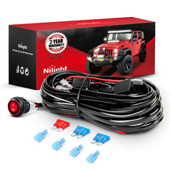 Nilight front view of packaged harness showing ready-to-install convenience
