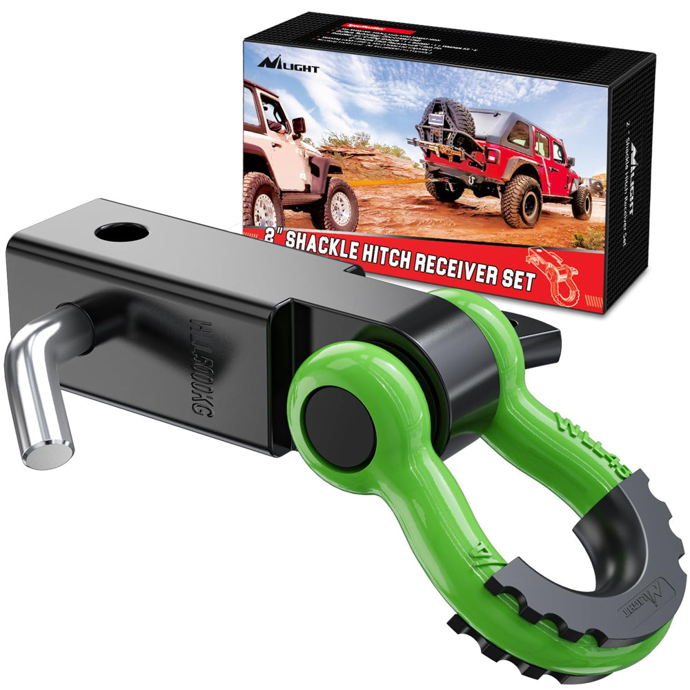Nilight front view receiver installed showing secure tow anchor benefit