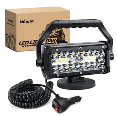 Nilight front view of LED light bar showing compact design and powerful beam
