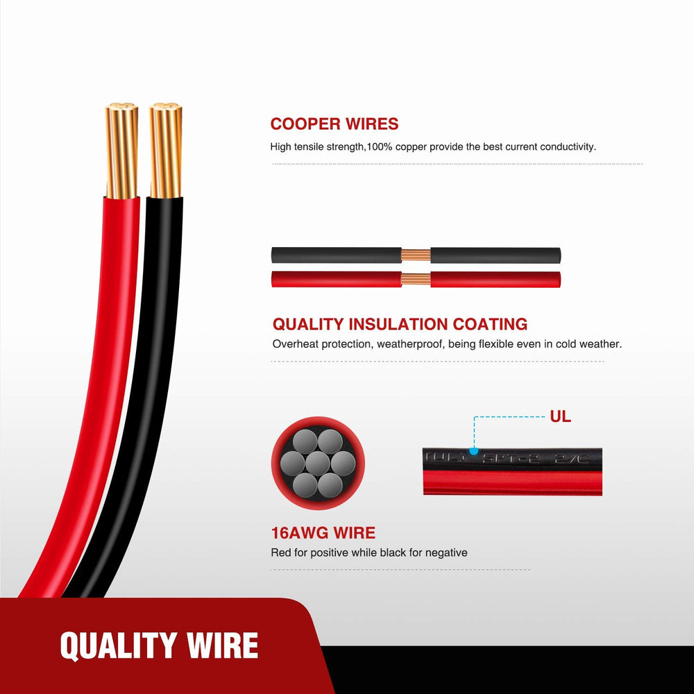 Nilight full-length coiled 12ft cable demonstrating flexible reach for placement benefit