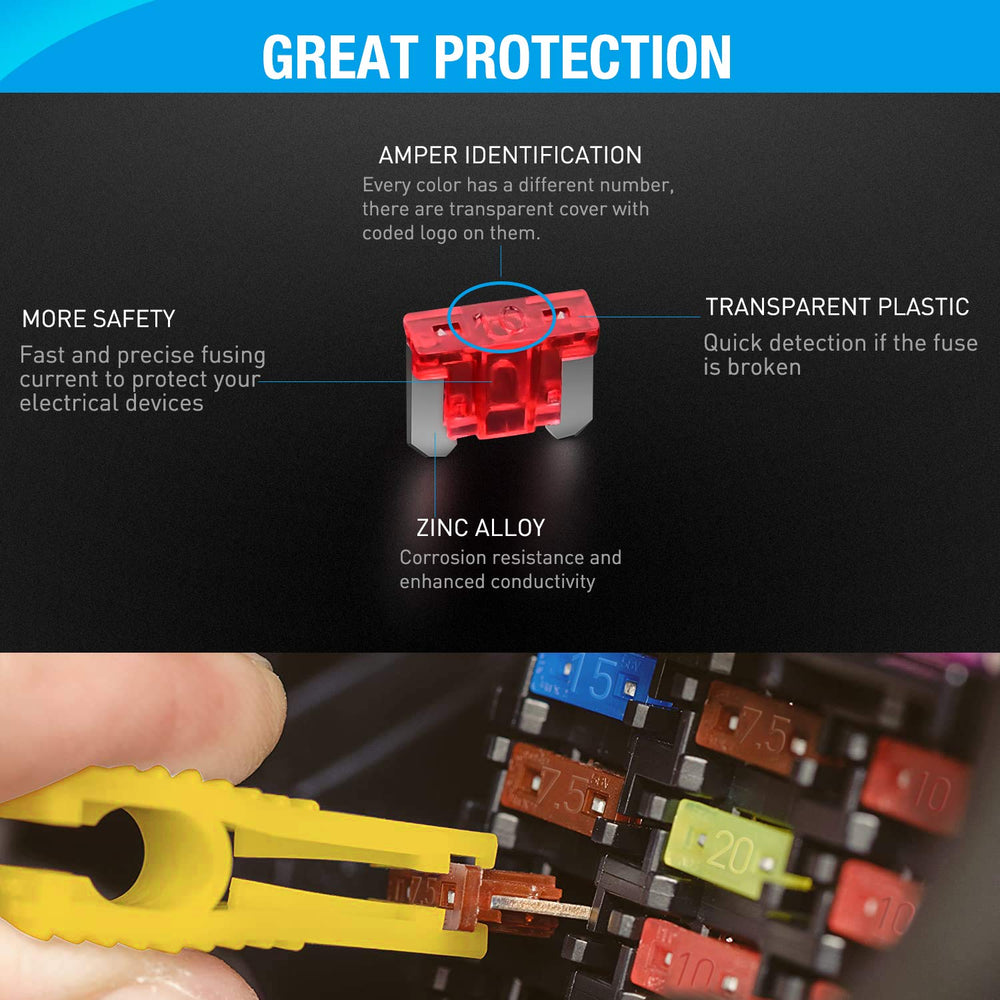 Nilight fuse puller removing a fuse for safer easy-extraction benefit