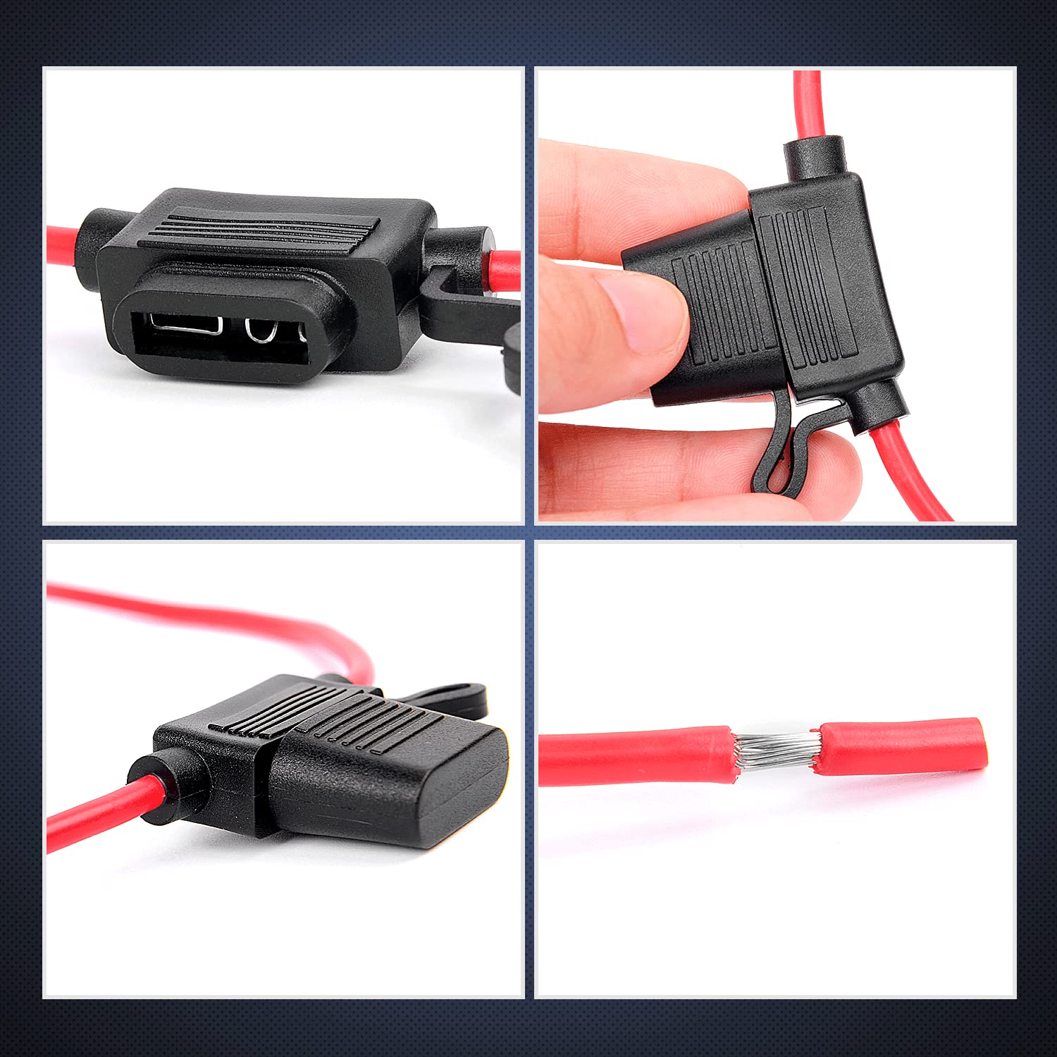 Nilight fuses organized in compartmented case for tidy access and inventory