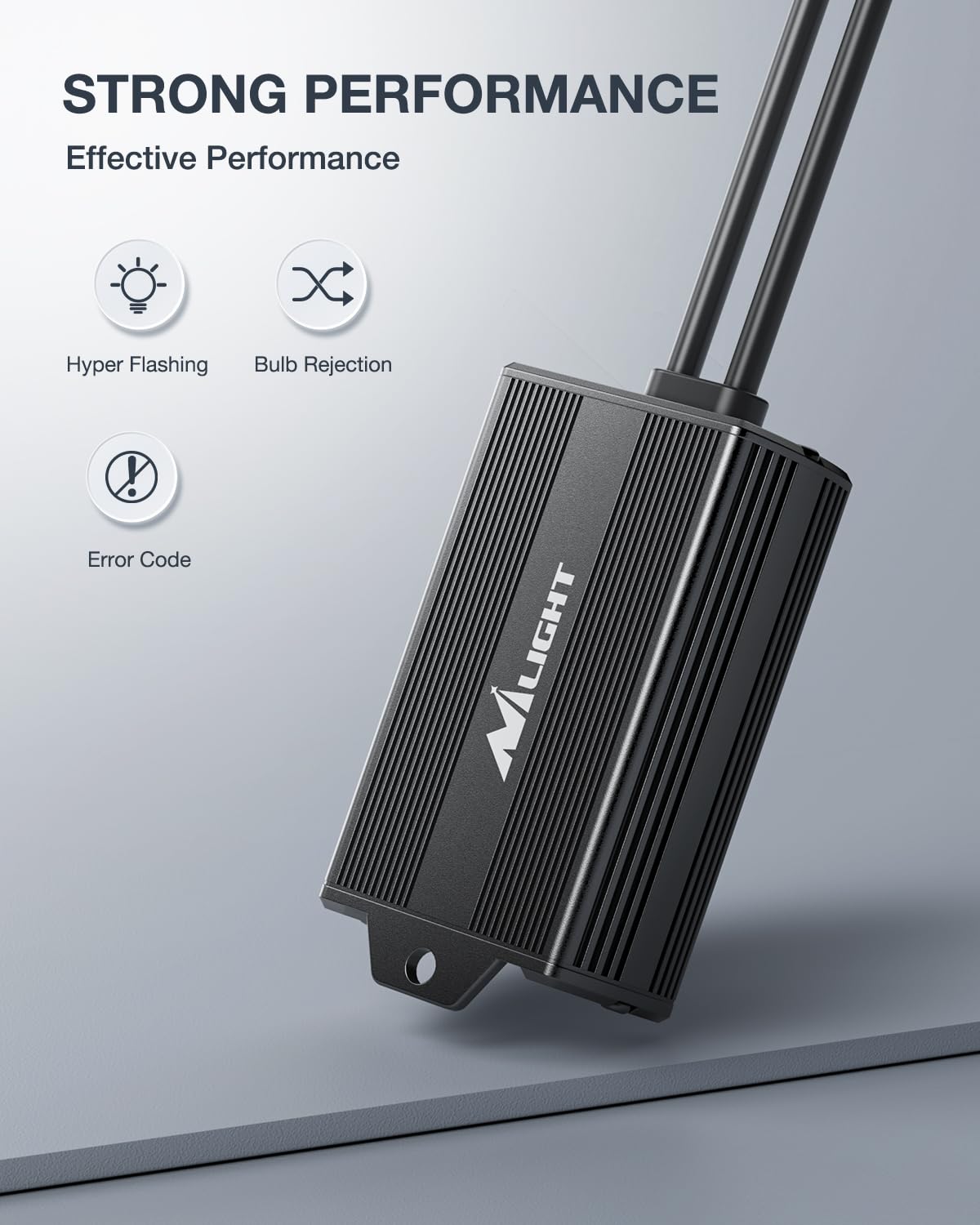 Nilight close-up of aluminum case detail, improves heat dissipation