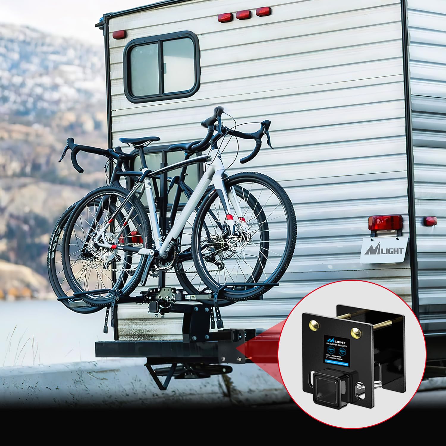 Nilight hardware kit and hitch cover showing included components benefit