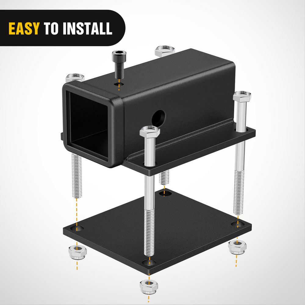 Nilight mounting hardware with hitch pin included for easy bolt-on installation