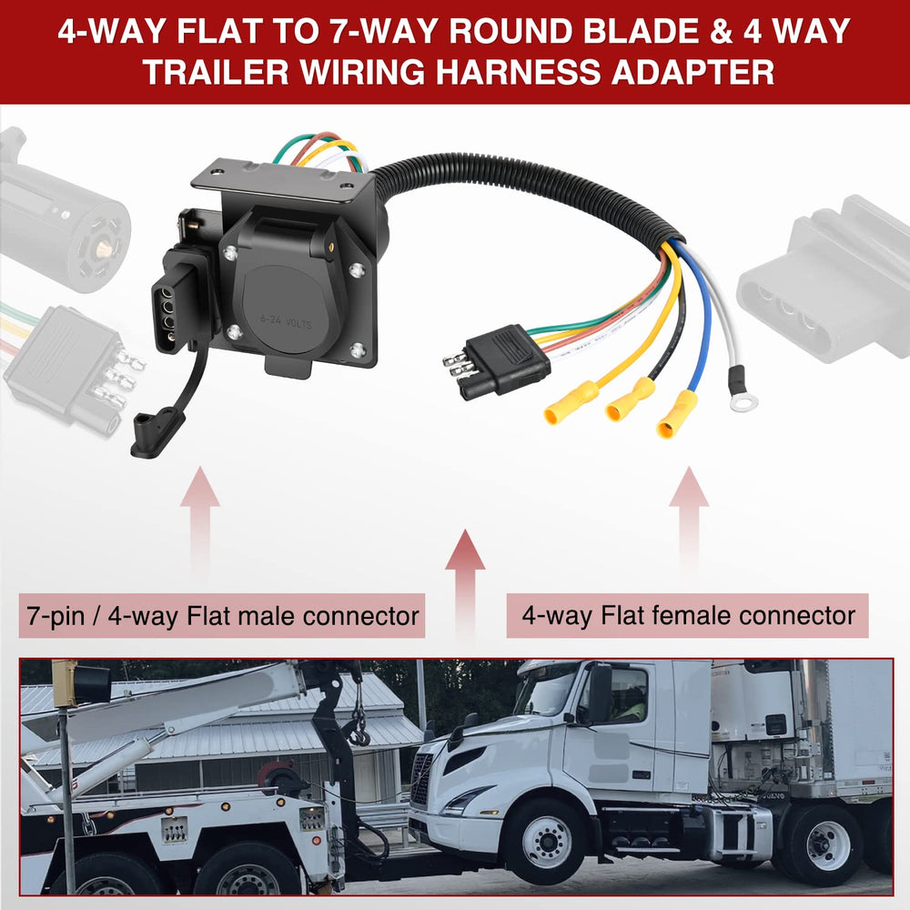 Nilight connecting to trailer plug in use demonstrating easy hook‑up convenience