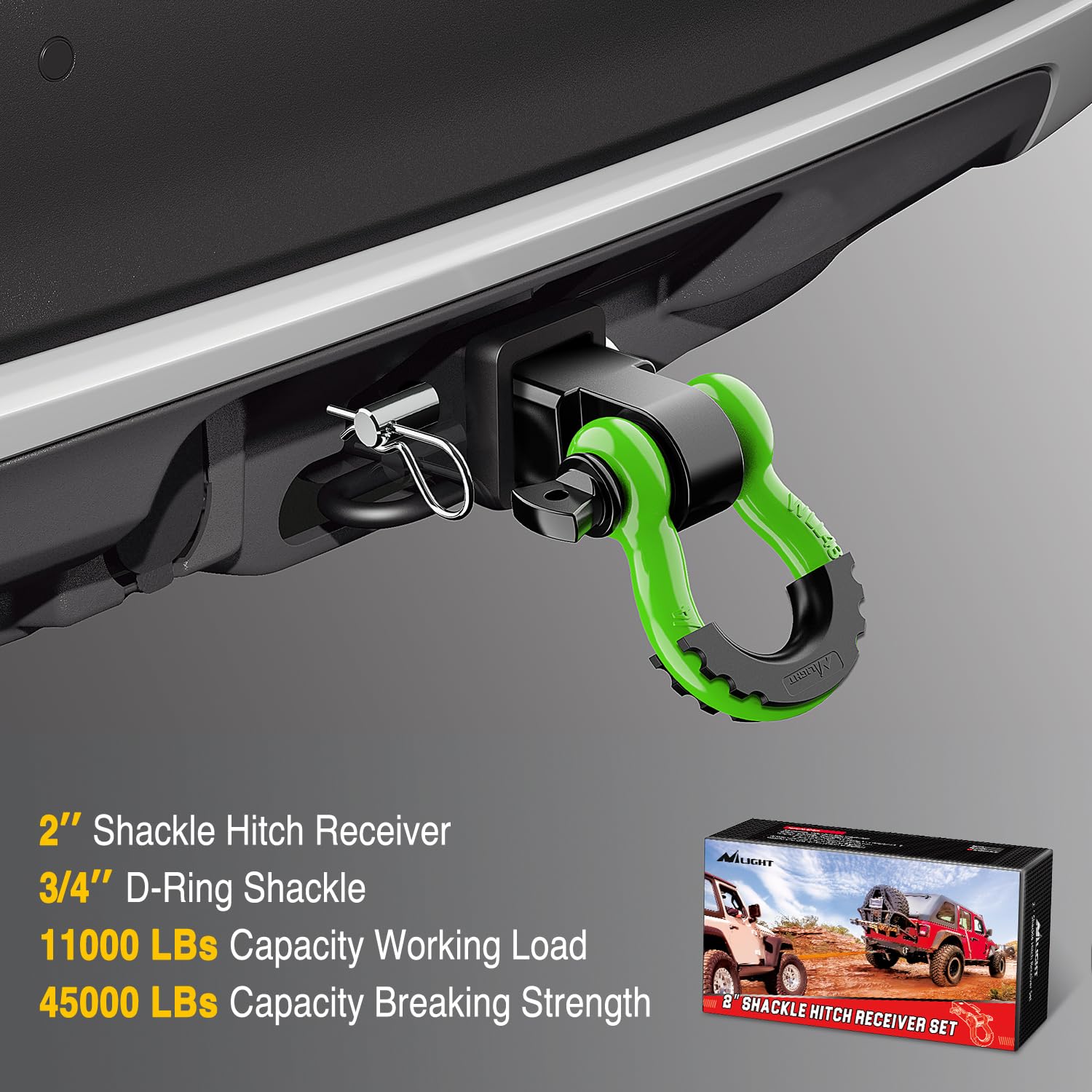 Nilight in-use vehicle recovery scene demonstrating reliable towing support