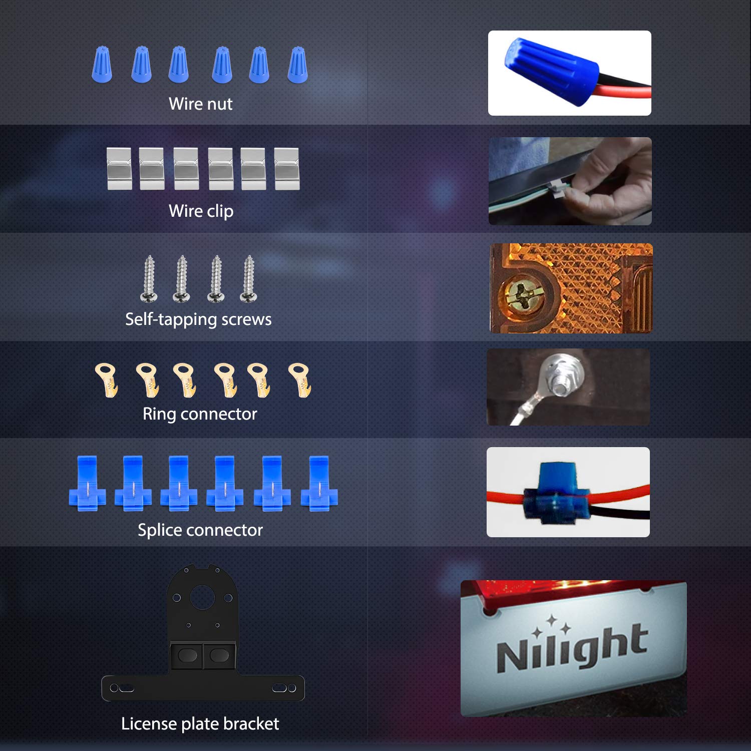 Nilight light submerged in water showing IP68 protection and reliable operation