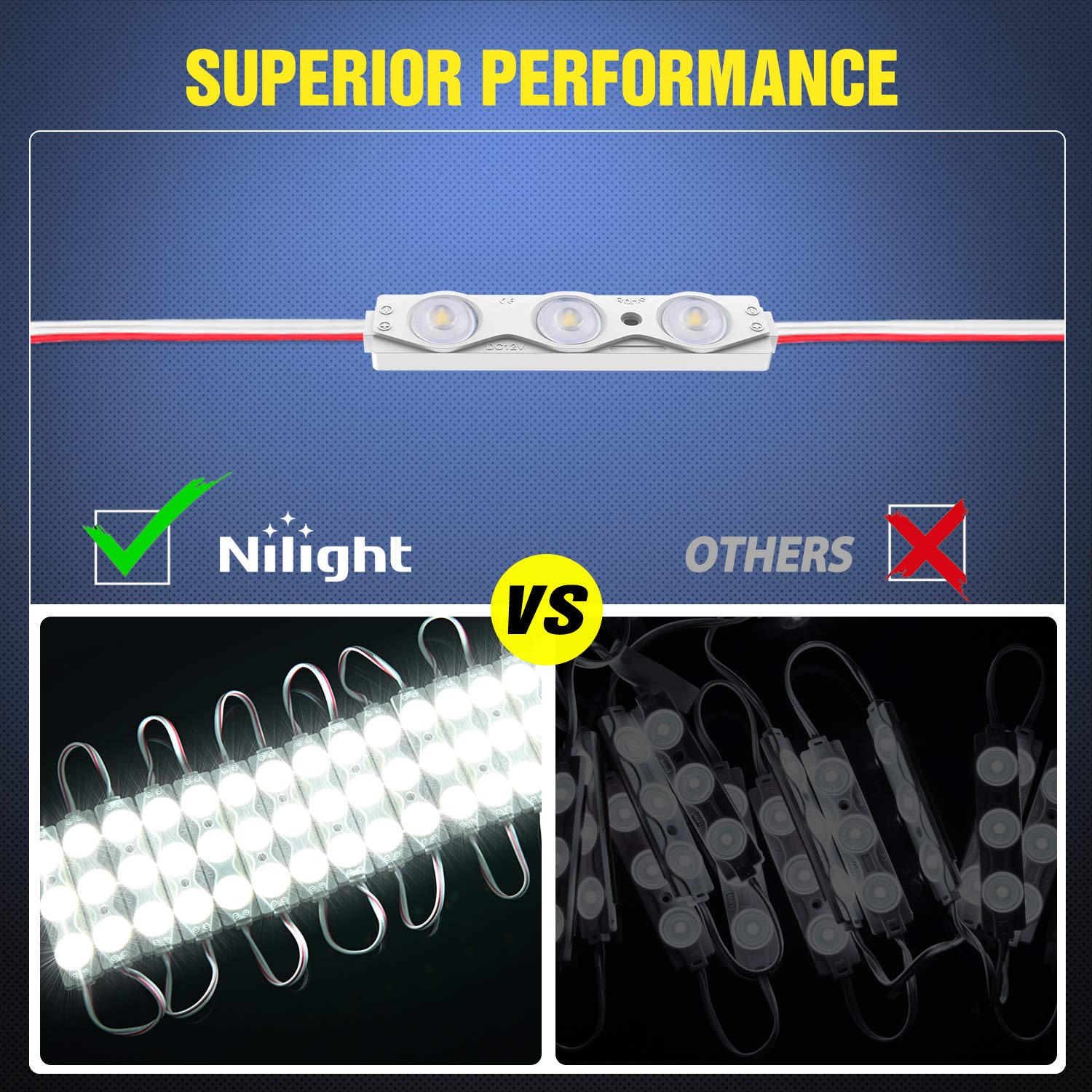 Nilight installed in RV ceiling demonstrating improved interior visibility