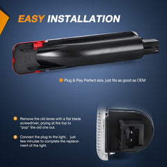 Nilight installed in vehicle door panel demonstrating easy plug-and-play replacement
