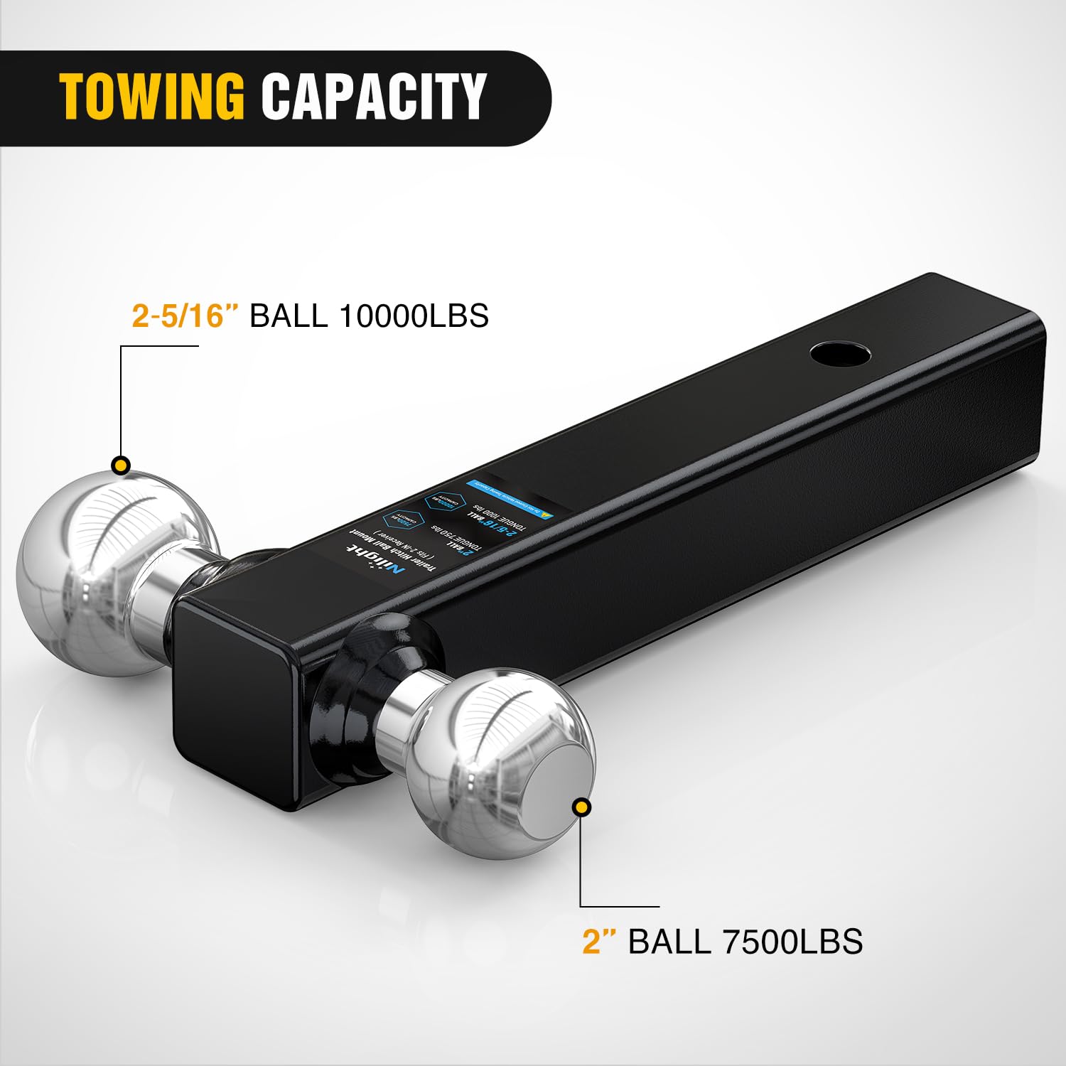 Nilight installed in vehicle hitch demonstrating quick setup and convenient readiness