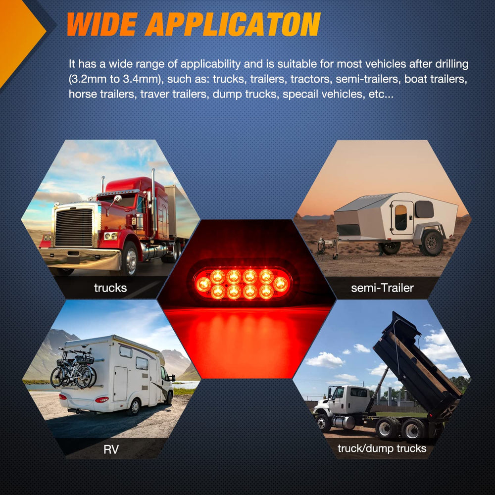 Nilight installed on boat trailer at dusk demonstrating high visibility in low light