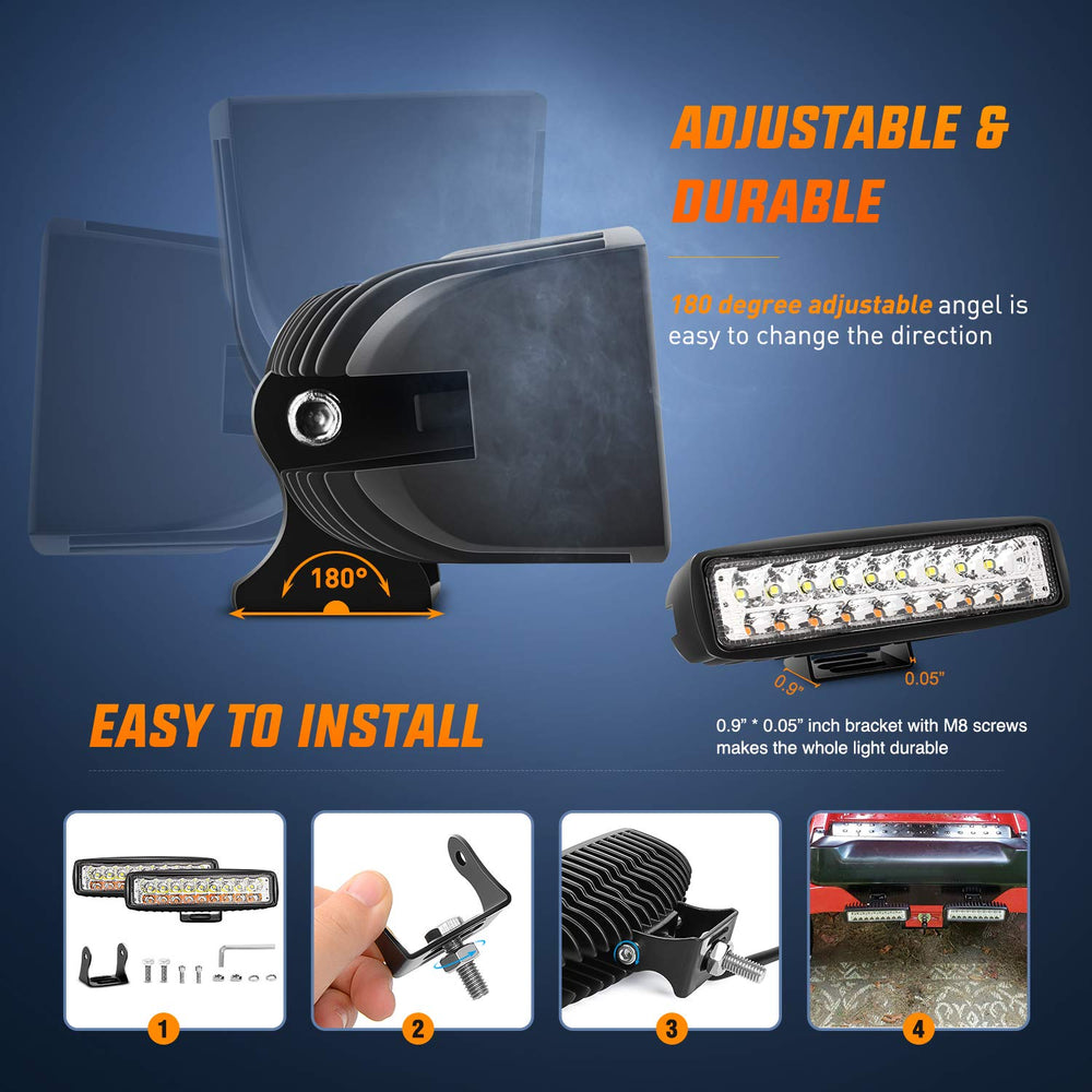 Nilight installed on a jeep bumper showing improved road illumination
