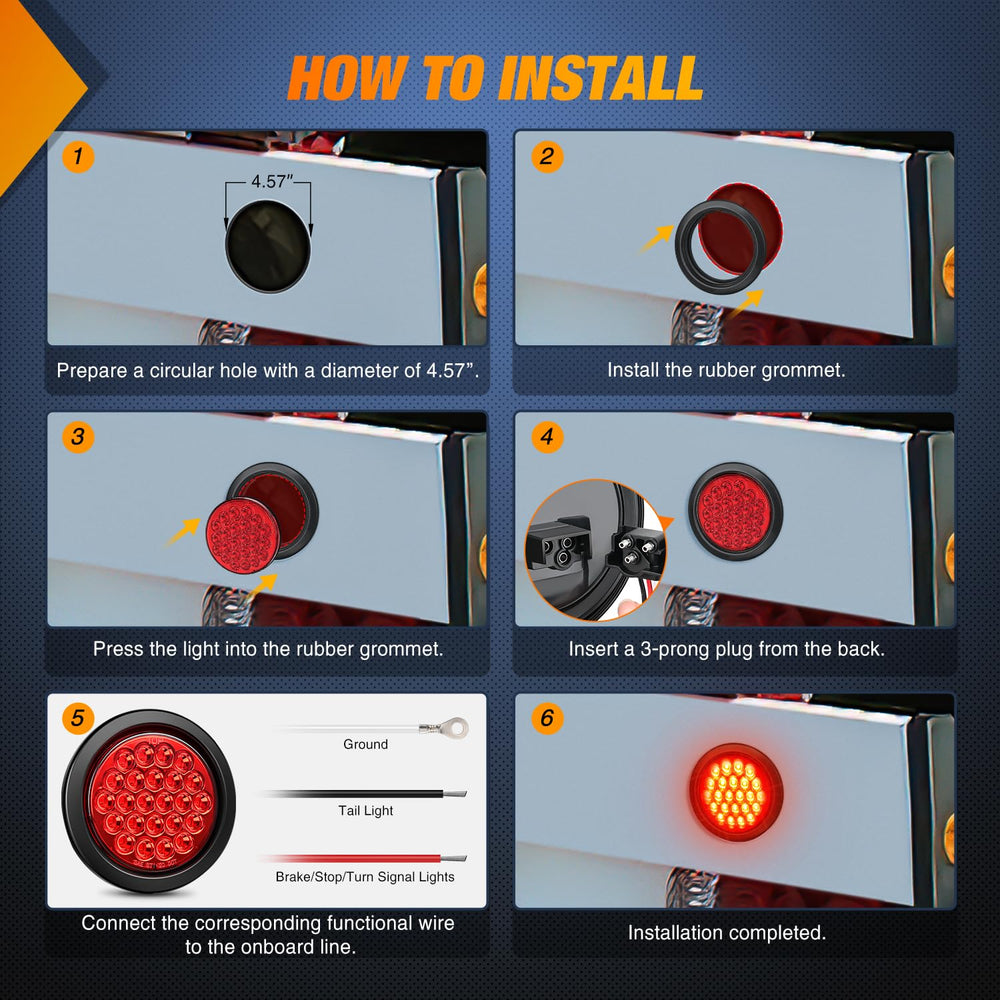 Nilight installed on trailer tailboard demonstrating neat flush appearance