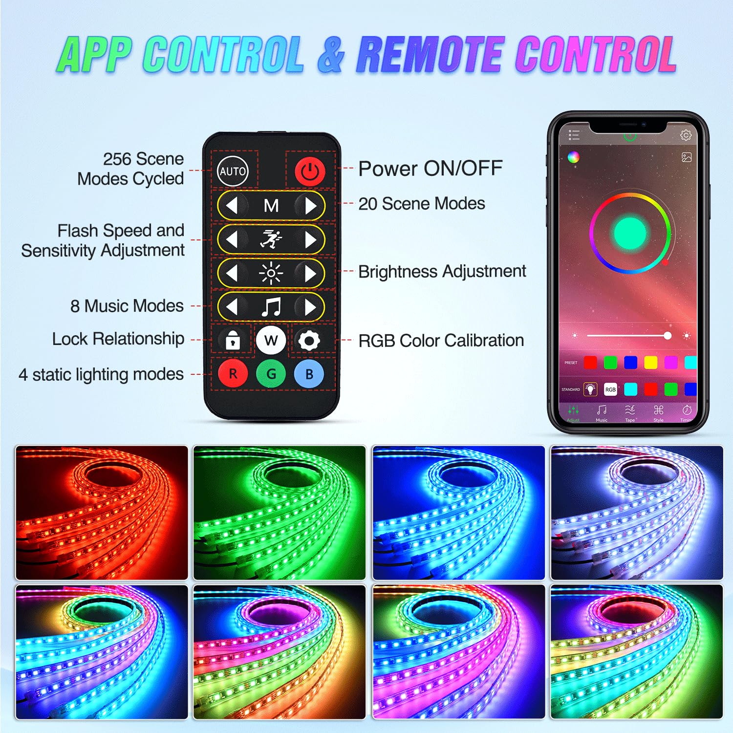 Nilight installed underbody at night with vivid color and visual impact
