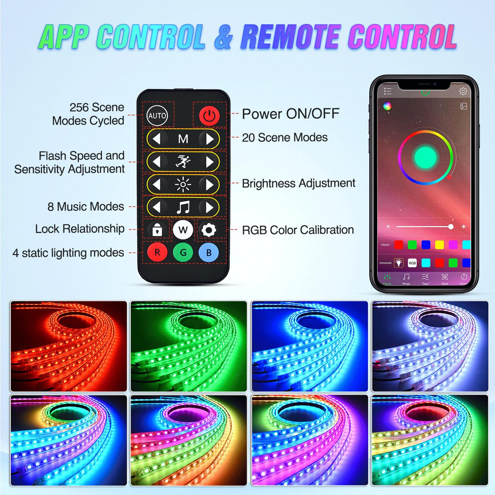 Nilight installed underbody at night with vivid color and visual impact