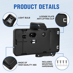 Nilight close-up of integrated bulb demonstrating clear plate illumination